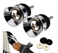 Guitar Security Lock,Metal Strap Buttons Metal End Pins Flat Head | Metal Strap Buttons Secure Guitar Strap Locks Guitar End Pins For Acoustic, Ukulele
