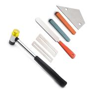 guitar set up tools Guitar Fret Crowning File Leveling Tool Grinding Protectors Repair Part Set Guitar Repair Tool (Color : The sixth set)