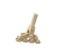 Guitar Setup Tool Set Brass Guitar Self Adaptive Curvature Fret Mounting Head Tool(Option A)