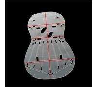 Guitar Setup Tool Set Classical Guitar Making Template Transparent Acrylic (Includes Outline Soundhole And Bracing Layout)(Style 1)