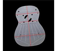 Guitar Setup Tool Set Transparent Acrylic Template For Classical Guitar Construction (Includes Outline Soundhole And Bracing Layout)(Style 1)
