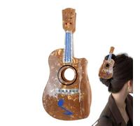 Guitar Shape Claw Clip - Girls Guitar Hair Claw Music Festival - Short and Long Hair Buns Pigtails Ponytail Claw Clips Strong Hold Design for Stage, Commuting