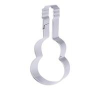 Guitar Shape Stainless Steel Cookie Cutter for Fondant and Candy Making | Non-stick Anti-rust Finish, Easy Cleanup, Decorative Baking Accessory for Home Bakers and Music-themed Events