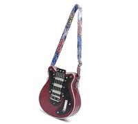 Guitar Shaped PU Leather Crossbody Bag Shoulder, Handbag with Adjustable Strap, Shoulder for Musicians and Frequent Travelers, Oh!, フリーサイズ