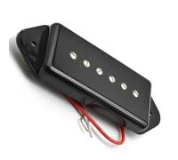 Guitar Single Coil Pickup Dog Ear Soapbar Pickup Neck Bridge Pickup for Electric Guitar Alnico 5 Electric Guitar Parts Pickup(Black B)