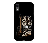 Guitar Six Strings Fixed My Soul Vintage Guitarist Gift Case for iPhone XR