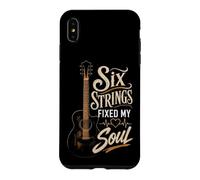 Guitar Six Strings Fixed My Soul Vintage Guitarist Gift Case for iPhone XS Max