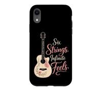 Guitar Six Strings Infinite Feels Guitarist Gift Women Case for iPhone XR
