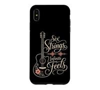 Guitar Six Strings Infinite Feels Guitarist Gift Women Case for iPhone XS Max
