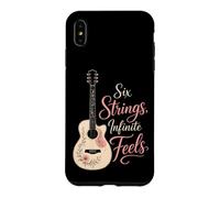 Guitar Six Strings Infinite Feels Guitarist Gift Women Case for iPhone XS Max