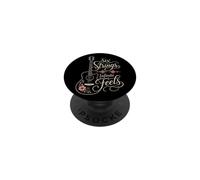 Guitar Six Strings Infinite Feels Guitarist Gift Women PopSockets Adhesive PopGrip