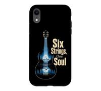 Guitar Six Strings One Soul Guitarist Musician Gift Case for iPhone XR