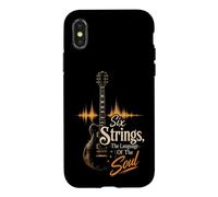 Guitar Six Strings The Language Of The Soul Music Gift Case for iPhone X/XS