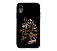 Guitar Six Strings The Language Of The Soul Music Gift Case for iPhone XR
