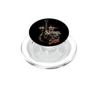 Guitar Six Strings The Language Of The Soul Music Gift PopSockets PopGrip for MagSafe