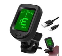 Guitar Size for Chain Instrument, Chain Instrument Tuner | Rechargeable Violin Tuner Clip | Digital Portable String Instrument Adjuster for Beginning