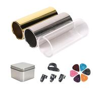 Guitar Slide | 1* Pcs Bottleneck Slides | 7x7x4.5cm Guitar Finger Glide | 60mm Lightweight Tone Enhancement Accessory For Beginners & Musicians, Electric & Acoustic Guitars
