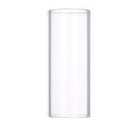Guitar Slide, 60MM High Guitar Slide Bar Tube Ring With Stainless Steel Metal Glass Finger for Bass Banjo Ukulele String Instrument Accessories (Transparent)