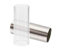 Guitar Slide,Anti-Pain Knuckle Protection Cover Guitar Sliders 2 Pieces Guitar Slide Glass and Guitar Steel Slide for Beginner and Professional