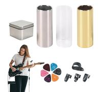 Guitar Slide Ring, Guitar Slide - 60mm Guitar Slider, Musical Instrument Accessories Kit for Live Performance and Practice, Tone Enhancement