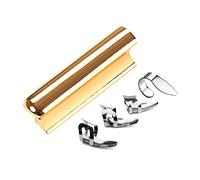 Guitar Slide Stainless Steel Tone Guitar Lap Slide Tone With 3Pcs Finger Picks & 1Pc Thumb Pick For Guitar Bass