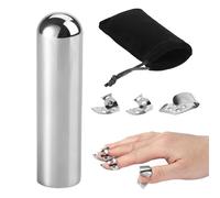 Guitar Slides Electric, Stainless Steel Guitar Slide , Solid Round Nose Design, 3.27 x 0.87 inches Optimal Tone for Lap Pedal, Hawaiian, and string instrument
