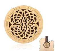Guitar Sound Hole Cover, 105mm/4.13inch Outer Diameter 89mm/3.5.inch Inner Diameter 9mm / 0.35inch Thickness Acoustic Guitar Sound Cover Block Protector for 41'' Acoustic Guitars Aperture