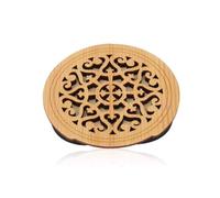 Guitar Sound Hole Cover, Wooden Soundhole Sound Hole Cover, Wood Sponge Guitar Sound Hole Cover Block Protector for Acoustic Classic Guitar 40/41 Inch (#2 Windows)