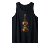 Guitar Sound Wave Mountain Sunset Music Guitarist Gift Tank Top