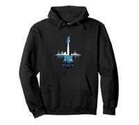 Guitar Sound Wave Musician Acoustic Concert Vibe Pullover Hoodie