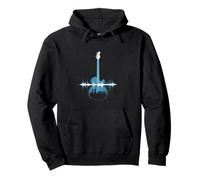 Guitar Sound Wave Musician Acoustic Concert Vibe Pullover Hoodie