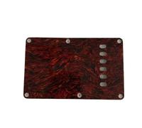 Guitar Soundhole Cover 1PC 6-Hole Electric Guitar Cavity Cover Backplate Parts Closed Style Lightweight Portable Music Elements Accessories(Red Shell)