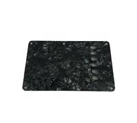 Guitar Soundhole Cover 1PC 6-Hole Electric Guitar Cavity Cover Backplate Parts Closed Style Lightweight Portable Music Elements Accessories(Black Pearl)