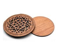 Guitar Soundhole Cover Multi Type Guitar Wooden Soundhole Cover Sound Hole Holder Block Buffer Wood(Color 4)