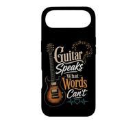 Guitar Speaks What Words Can't Vintage Guitarist Gift Case for iPhone Air