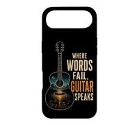 Guitar Speaks Where Words Fail Music Guitarist Gift Case for iPhone Air
