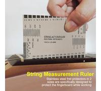 Guitar St Gauge Tool with Fret Protectors Set for Guitar Bass Instruments Steel Fret Protectors Specifically Instrument's While You to of Maintenance