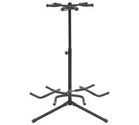 Guitar Stand Black Steel Height-adjustable Holder Floor vidaXL