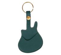 Guitar Stand Keychains, Guitar Pick Holder Box - Guitar Pick Case Bag,Portable Plectrum Organizer Bag for Musicians, Musician Players, green, Consulte la descripción, See description