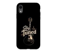 Guitar Stay Tuned Funny Guitarist Music Lover Gift Case for iPhone XR
