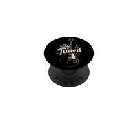 Guitar Stay Tuned Funny Guitarist Music Lover Gift PopSockets Adhesive PopGrip