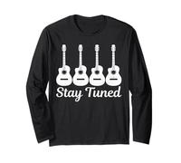Guitar Stay Tuned Vintage Musician Funny Guitarist Gift Long Sleeve T-Shirt