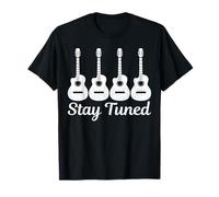 Guitar Stay Tuned Vintage Musician Funny Guitarist Gift T-Shirt
