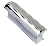 Guitar Steel Solid Tone Bar Hawaiian for Acoustic Electric Guitar Instruments Portable(Chrome Color)