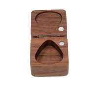 Guitar Storage Box for Guitar - Wooden Guitar Pick Box | Guitar Tip Square Storage Box | Walnut Guitar Stand Base, Accessor, Dark Brown, riferimento alla descrizione, Please refer to description