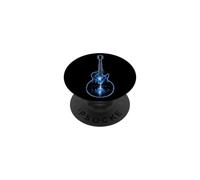 Guitar Storm Lightning Electric Rock Guitarist Gift PopSockets Adhesive PopGrip