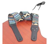 Guitar Strap Adjustable Belt PU Leather Ends For Acoustic Folk Classic Electric Guitar Bass Guitar Accessories Guitar Strap Leather Ends Locking & Strap Locks Leather Wide Acoustic