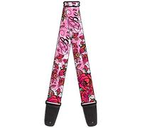 Guitar Strap Born To Blossom Pink 2 Inches Wide