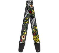 Guitar Strap Born To Raise Hell Gray 2 Inches Wide