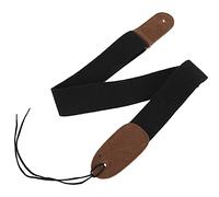 Guitar Strap, Breathable Soft Cotton Adjustable Guitar Accessories Terminal Cortex, Wide Straps Can Inserted with Picks Guitar Straps for Most Guitars(Black)
